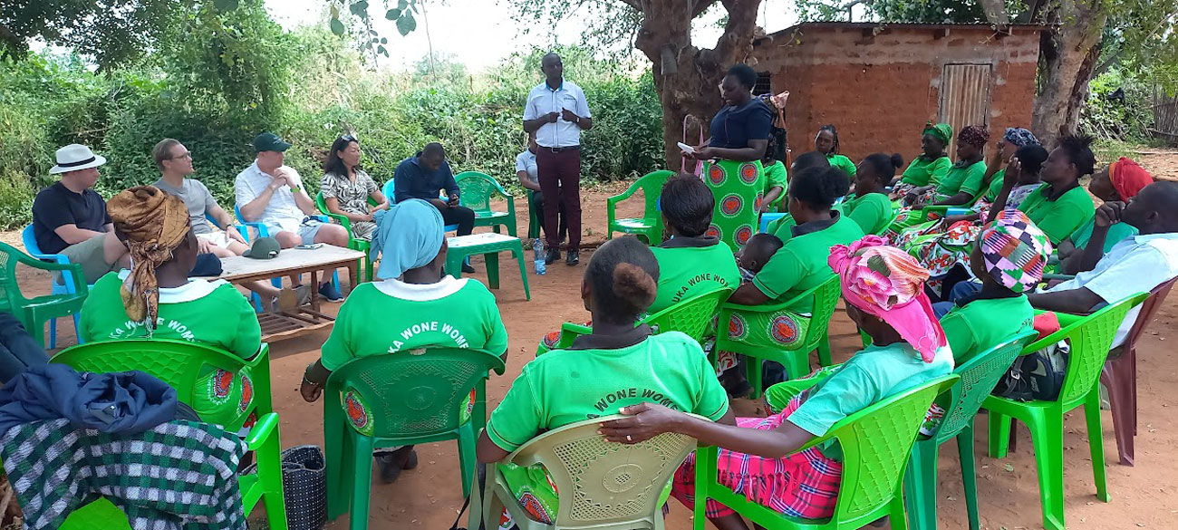 A conference outside